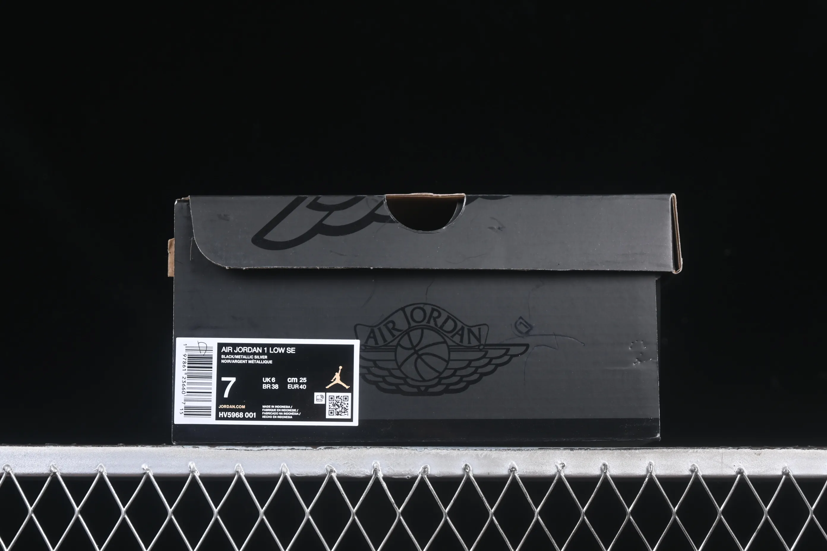 All categories Air Jordan Jordan series basketball shoes Air Jordan 1 Low Air Jordan 1 Low AJ1 Joe 1 black and white canvas leather low-top cultural basketball shoes HV5968-001